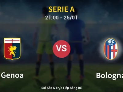 🔴 Trực Tiếp: Genoa 0-1 Bologna – Link Xem Serie A (Full HD)