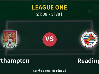 🔴 Trực Tiếp: Northampton 0-0 Reading – Link Xem League One (Full HD)