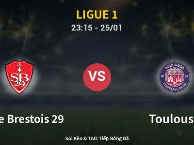 Soi Kèo Stade Brestois 29 vs Toulouse – 23:15 25/01 | Nhận Định, Dự Đoán Tỷ Số