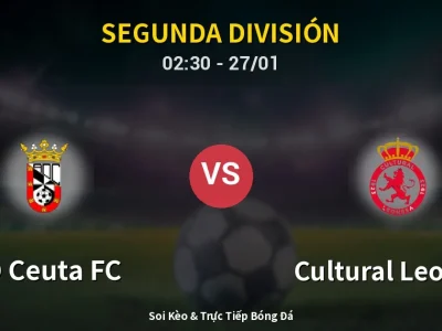 Kết Quả: AD Ceuta FC 3-1 Cultural Leonesa – Highlight & Bàn Thắng | Segunda División