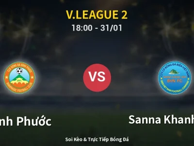 Kết Quả: Bình Phước 3-1 Sanna Khanh Hoa – Highlight & Bàn Thắng | V.League 2