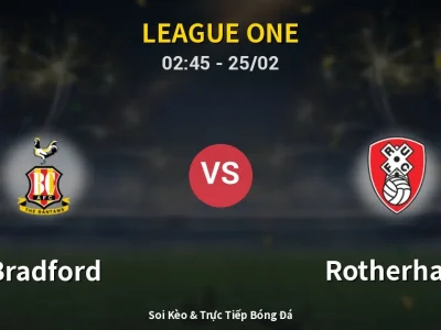 Kết Quả: Bradford 1-0 Rotherham – Highlight & Bàn Thắng | League One
