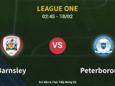 Kết Quả: Barnsley 2-1 Peterborough – Highlight & Bàn Thắng | League One