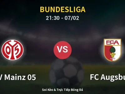 Soi Kèo FSV Mainz 05 vs FC Augsburg – 21:30 07/02 | Nhận Định, Dự Đoán Tỷ Số