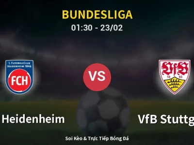 Kết Quả: 1. FC Heidenheim 3-3 VfB Stuttgart – Highlight & Bàn Thắng | Bundesliga