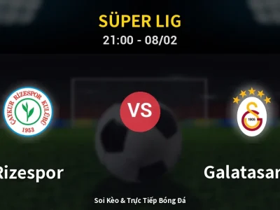 🔴 Trực Tiếp: Rizespor 0-1 Galatasaray – Link Xem Süper Lig (Full HD)