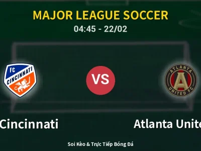 Kết Quả: FC Cincinnati 2-0 Atlanta United FC – Highlight & Bàn Thắng | Major League Soccer
