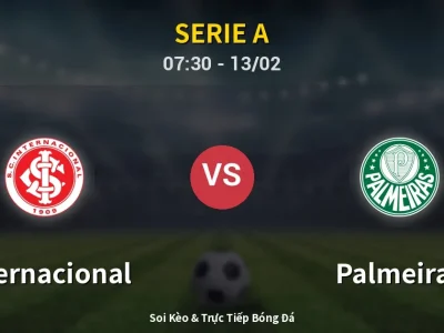 Kết Quả: Internacional 1-3 Palmeiras – Highlight & Bàn Thắng | Serie A
