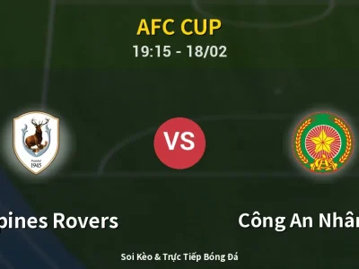 🔴 Trực Tiếp: Tampines Rovers 2-0 Công An Nhân Dân – Link Xem AFC Cup (Full HD)