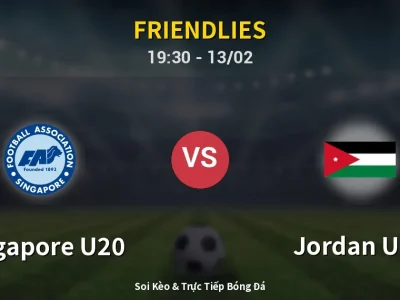 Kết Quả: Singapore U20 0-2 Jordan U20 – Highlight & Bàn Thắng | Friendlies