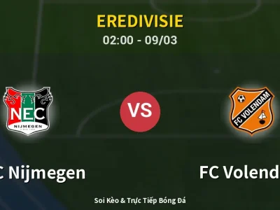 Kết Quả: NEC Nijmegen 3-0 FC Volendam – Highlight & Bàn Thắng | Eredivisie