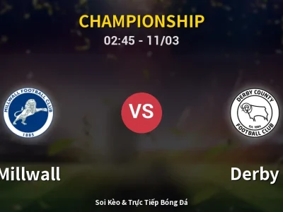 Kết Quả: Millwall 1-0 Derby – Highlight & Bàn Thắng | Championship