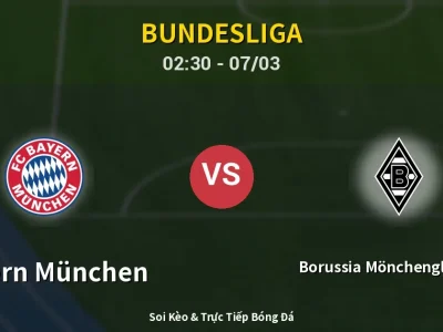 Kết Quả: Bayern München 4-1 Borussia Mönchengladbach – Highlight & Bàn Thắng | Bundesliga