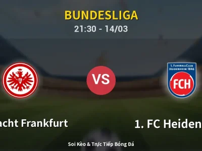 🔴 Trực Tiếp: Eintracht Frankfurt 0-0 1. FC Heidenheim – Link Xem Bundesliga (Full HD)