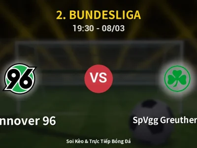 🔴 Trực Tiếp: Hannover 96 1-2 SpVgg Greuther Fürth – Link Xem 2. Bundesliga (Full HD)