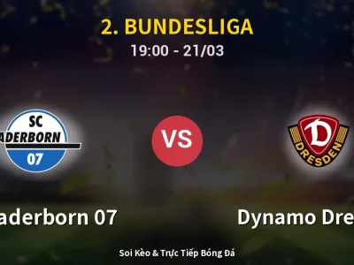 Kết Quả: SC Paderborn 07 2-1 Dynamo Dresden – Highlight & Bàn Thắng | 2. Bundesliga