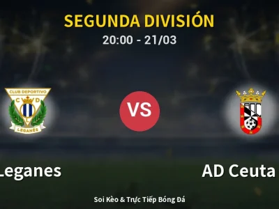 🔴 Trực Tiếp: Leganes 1-1 AD Ceuta FC – Link Xem Segunda División (Full HD)