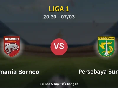 🔴 Trực Tiếp: Pusamania Borneo 1-0 Persebaya Surabaya – Link Xem Liga 1 (Full HD)