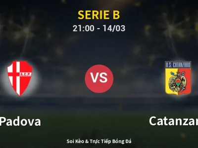 🔴 Trực Tiếp: Padova 0-2 Catanzaro – Link Xem Serie B (Full HD)