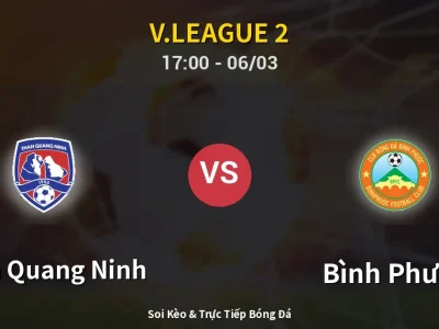 Kết Quả: Than Quang Ninh 1-1 Bình Phước – Highlight & Bàn Thắng | V.League 2