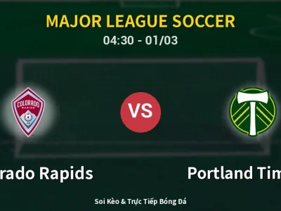 Kết Quả: Colorado Rapids 2-0 Portland Timbers – Highlight & Bàn Thắng | Major League Soccer
