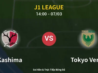 Kết Quả: Kashima 2-0 Tokyo Verdy – Highlight & Bàn Thắng | J1 League
