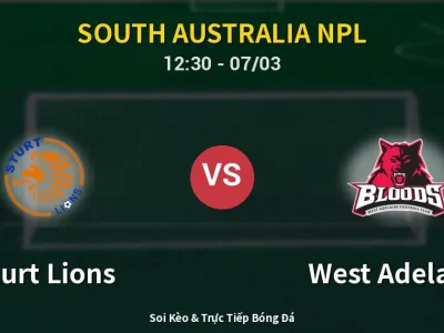 Kết Quả: Sturt Lions 4-3 West Adelaide – Highlight & Bàn Thắng | South Australia NPL
