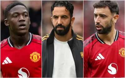 Bom tấn MU: Bruno Fernandes 'đè bẹp' 2 sao trẻ, Carrick vừa cứu Mainoo đã hại Mount? 1