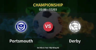 Portsmouth vs Derby 17/03