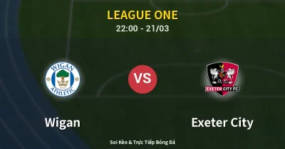 Wigan vs Exeter City 21/03