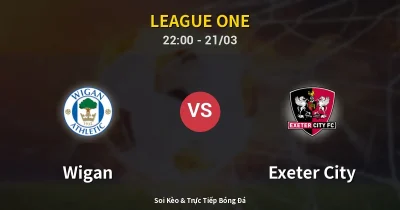 Wigan vs Exeter City 21/03