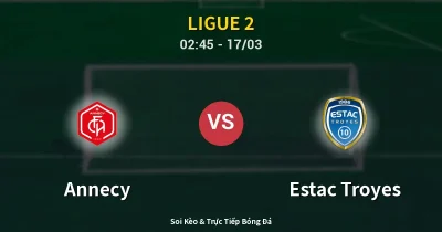 Annecy vs Estac Troyes 17/03