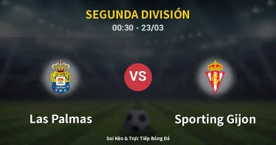 Las Palmas vs Sporting Gijon 23/03