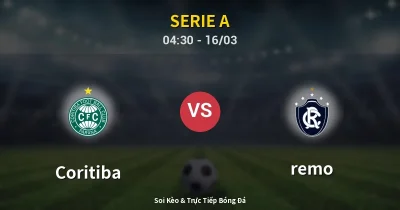 Coritiba vs remo 16/03