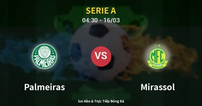 Palmeiras vs Mirassol 16/03