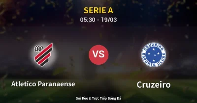 Atletico Paranaense vs Cruzeiro 19/03