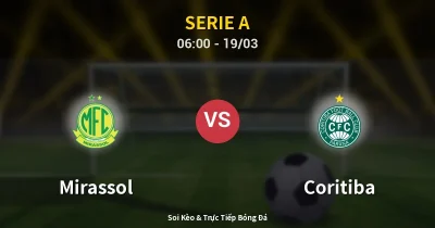 Mirassol vs Coritiba 19/03