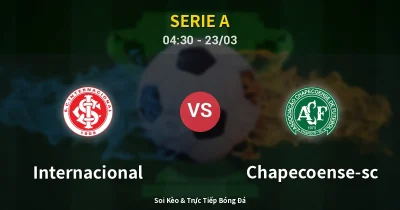 Internacional vs Chapecoense-sc 23/03