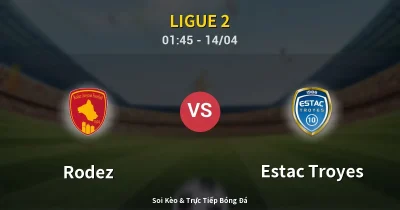 Rodez vs Estac Troyes 14/04